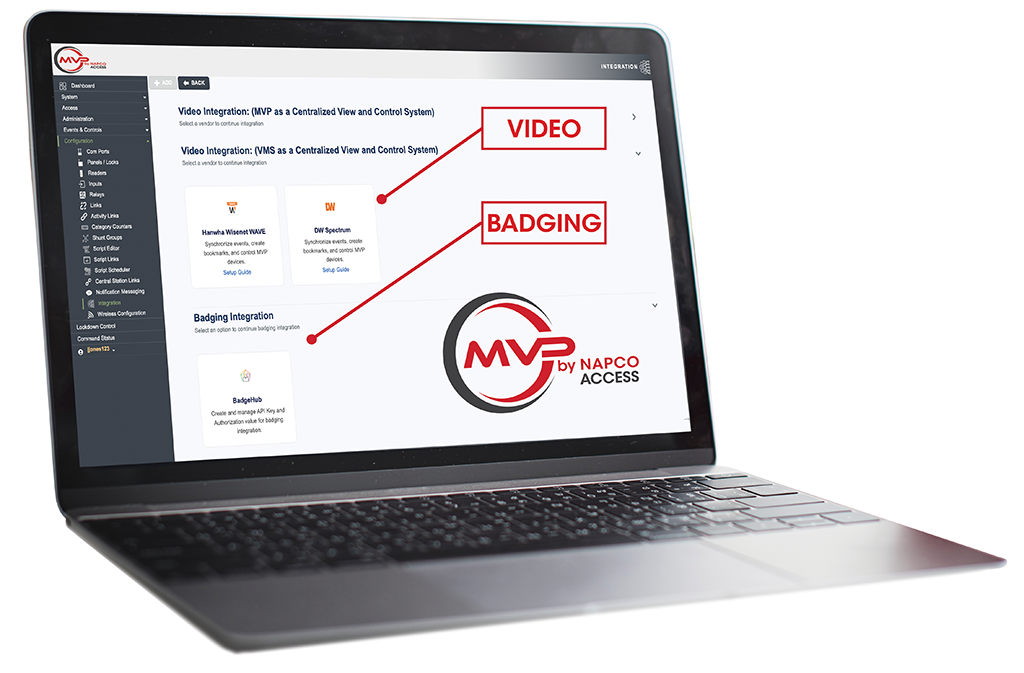 NAPCO commercial access control visitor entry